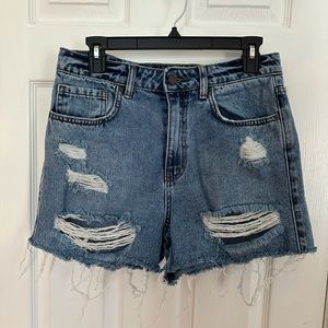 O’Neill Distressed‎ Denim Shorts Size 29